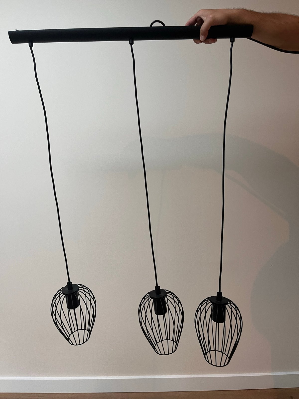 Moderne hanglamp, Ophalen, Gebruikt, Metaal, E27 (groot)