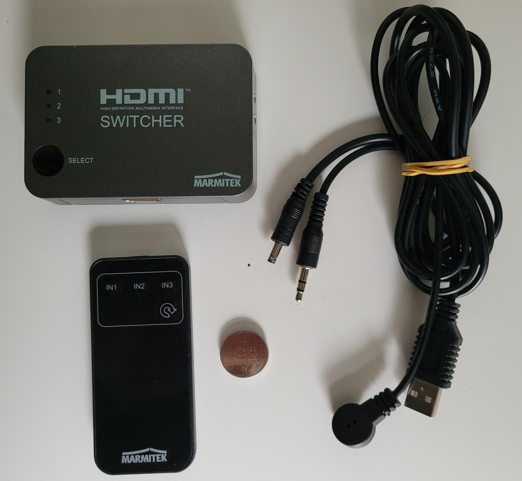 Marmitek HDMI Switcher C310 UHD - 3 ingangen, 1 uitgang, Ophalen of Verzenden, Zo goed als nieuw