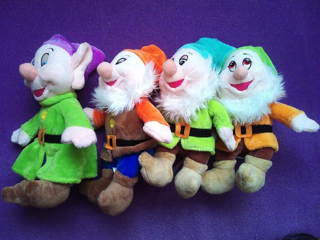 DISNEY ALBERT HEIJN Knuffel DWERGEN. VIER STUKS **Nieuw**, Ophalen of Verzenden, Nieuw, Overige typen