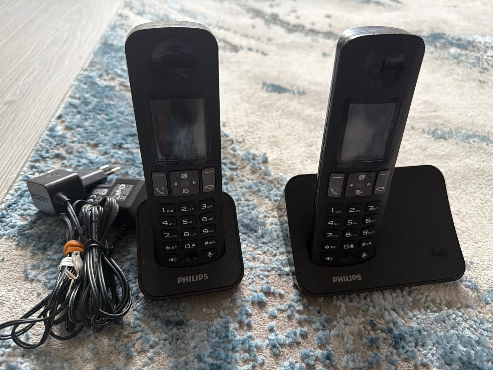 Philips D600 DUO draadloze huistelefoonset, Telecommunicatie, Ophalen of Verzenden, Gebruikt, 2 handsets