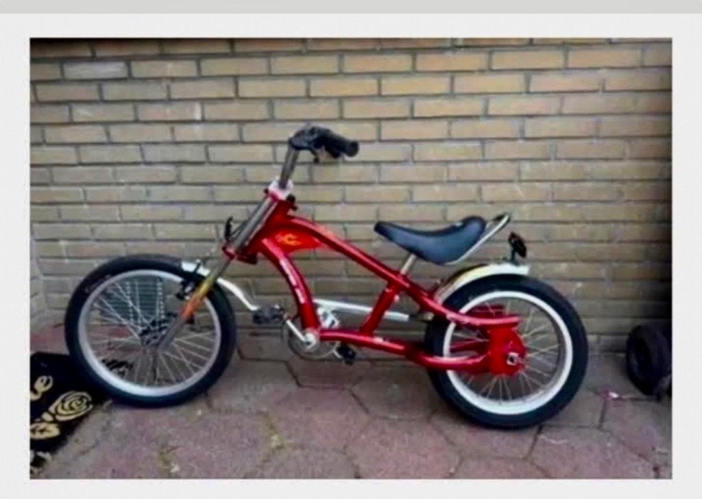 Lowrider kinder fiets, Fietsen en Brommers, Fietsen | Cruisers en Lowriders, Minder dan 47 cm, Ophalen, Zo goed als nieuw, Staal