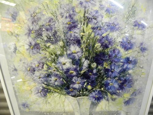 prent paarse bloemen in vaas, Ophalen of Verzenden, 'T Olde Gre-j, Info@toldegrej.nl, Endepoelstraat 20f Didam