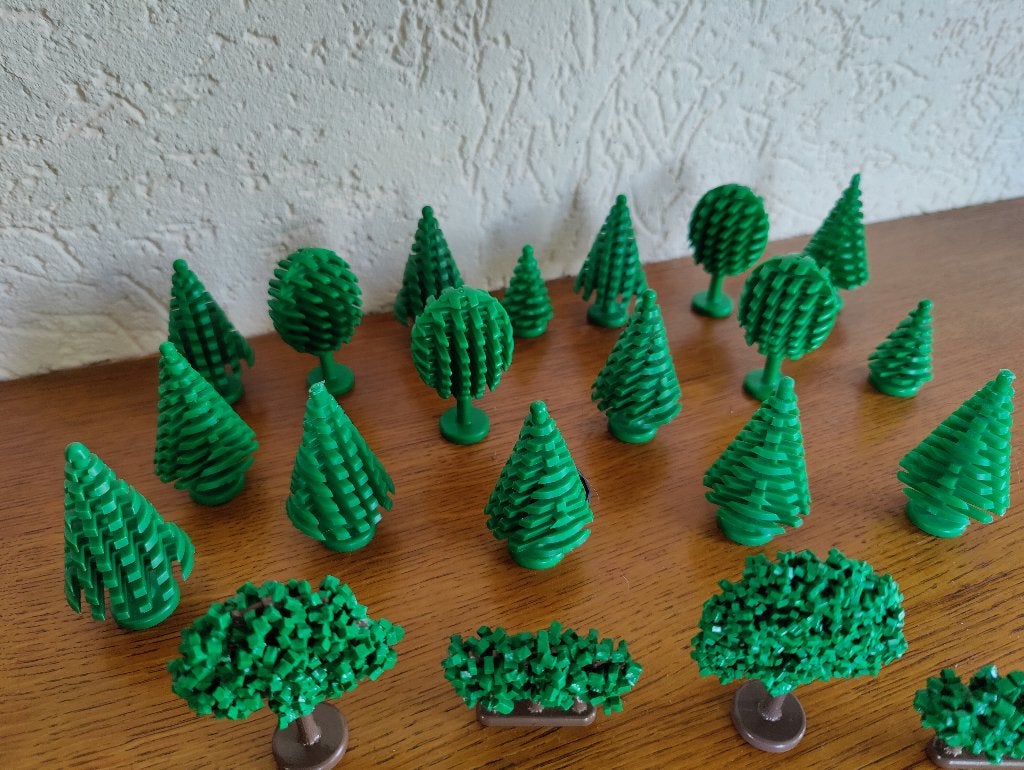 Lego groepje bomen van Lego uit de jaren 70 - 2000, Ophalen of Verzenden, Gebruikt, Lego