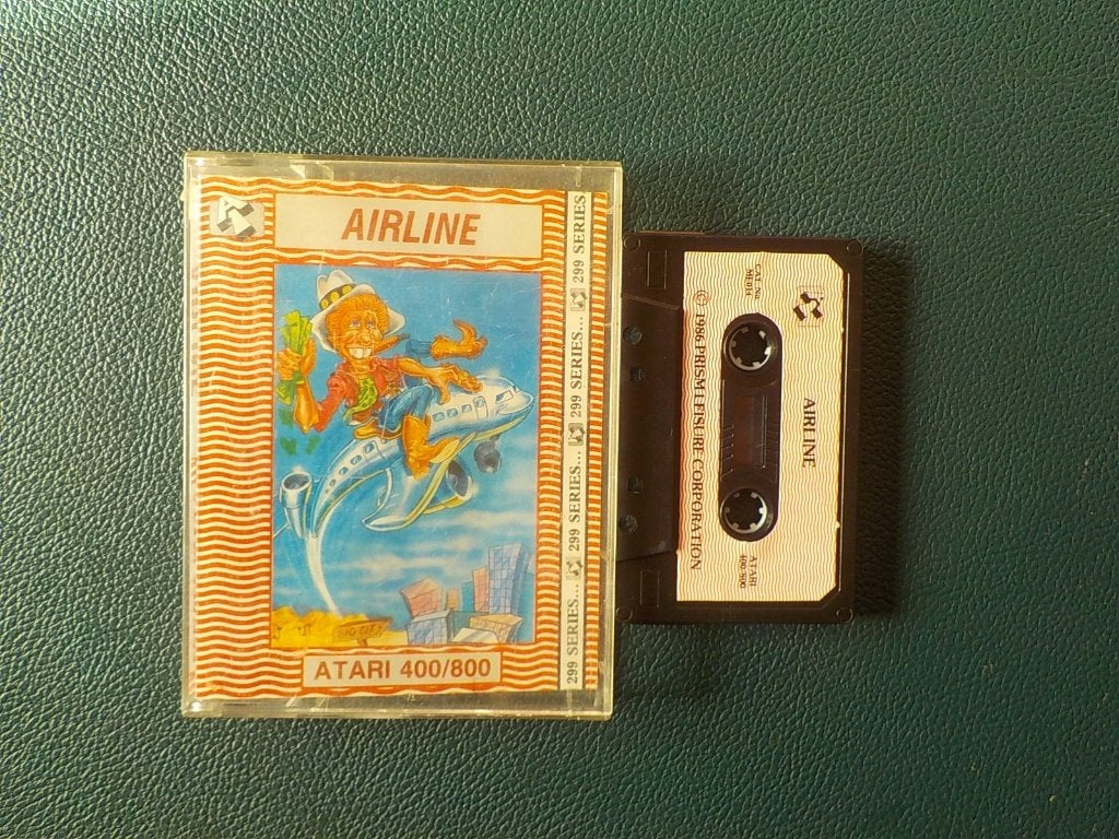 Atari 400/800 Airline 299 Series game cassette, Spelcomputers en Games, Games | Atari, Gebruikt, 1 speler, Ophalen of Verzenden