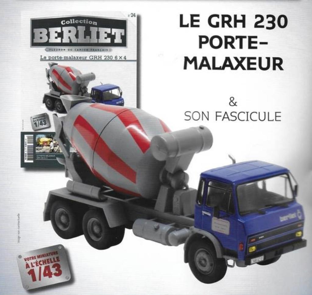 Berliet GRH 230 6X4 Beton mixer schaal 1/43 serie # 24, Verzenden, Nieuw, Bus of Vrachtwagen, Overige merken