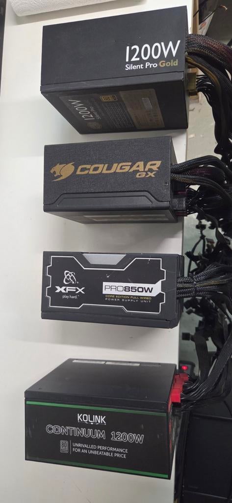 4 voedingen, Kolink, XFX, Cougar, Cooler Master, Ophalen of Verzenden, Gebruikt
