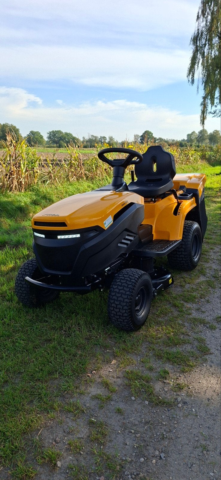 ✅ Stiga Estate 384 E Accu-grasmaaier Demo machine Bj. 2026, Ophalen, Cirkelmaaier, Stiga, Accu-grasmaaier