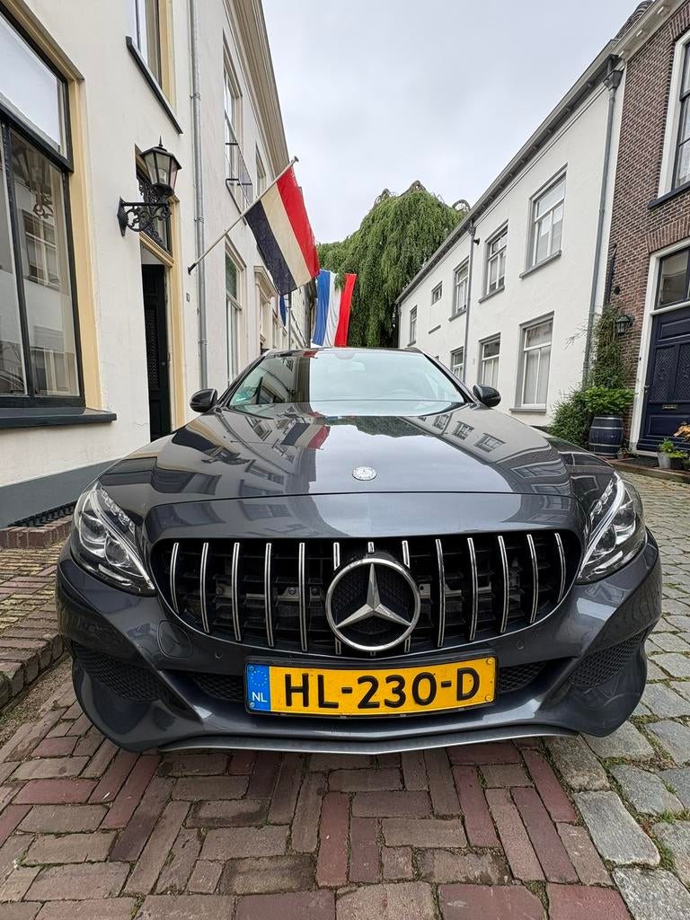 Mercedes-Benz C-Klasse C180 1.6 115KW Aut7 Estate 2015 Grijs, Auto's, Automaat, Achterwielaandrijving, 1800 kg, Particulier
