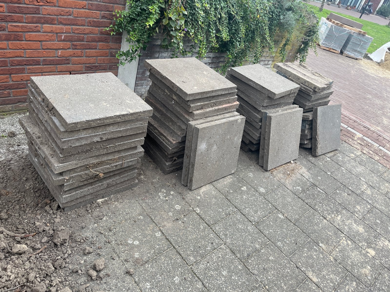 GRATIS Tuintegels 50x50 cm, Tuin en Terras, Ophalen, Gebruikt, 10 m² of meer, Beton