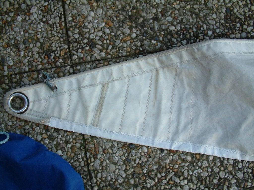 genua 17 m2  met leuvers nieuw achterlijk voorl 9 mtr, Watersport en Boten, 6 meter of meer, Gebruikt, 15 tot 30 m², Ophalen of Verzenden