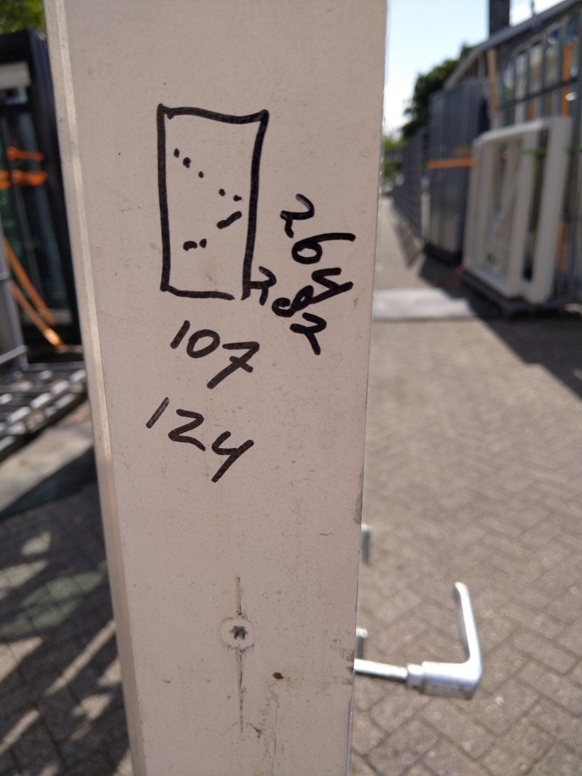 hardhout kozijn met dichte  voordeur, 100 tot 120 cm, 215 cm of meer, Ophalen of Verzenden, Buitendeur