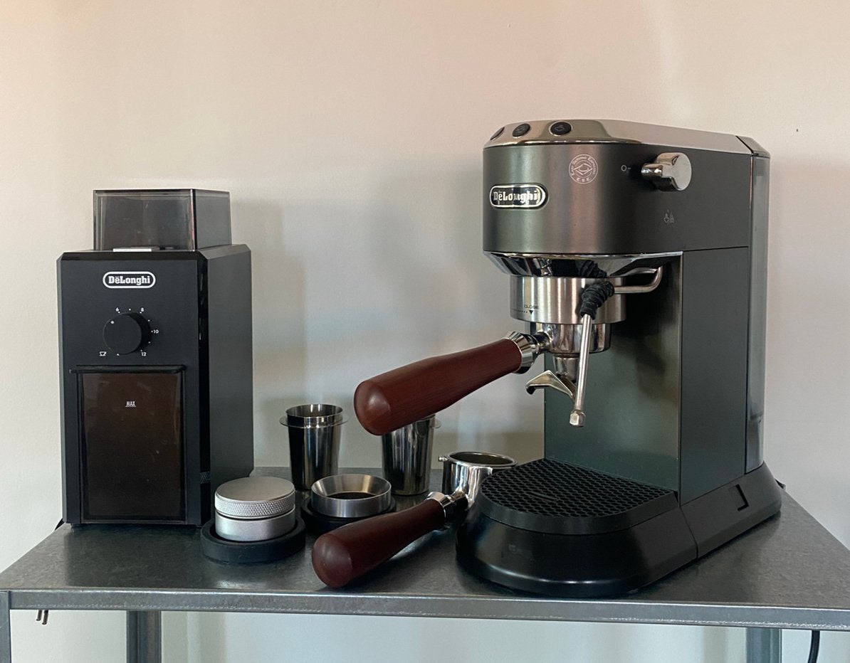 Delonghi Dedica set | Thuisbarista, Ophalen, Zo goed als nieuw, Espresso apparaat