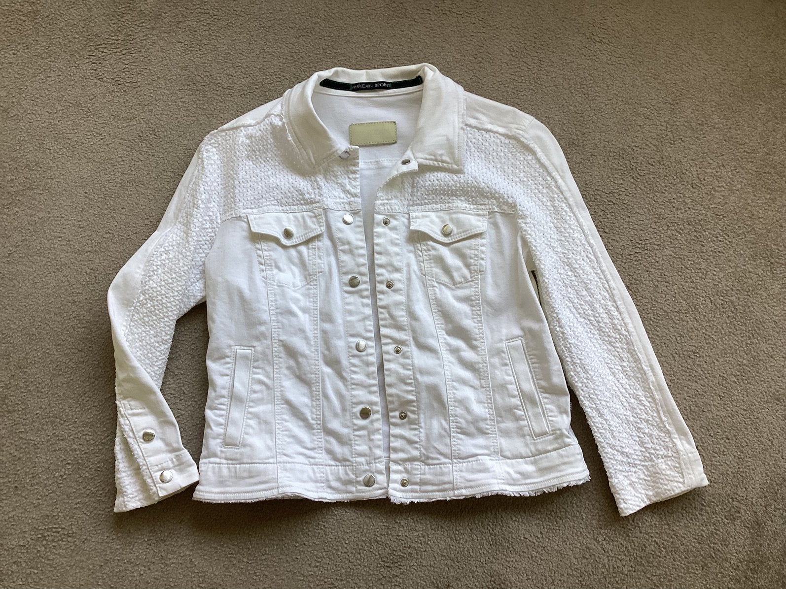 Te koop : wit jasje van MarcCain, maat: M (3), Ophalen of Verzenden, Zo goed als nieuw, Maat 38/40 (M), Wit