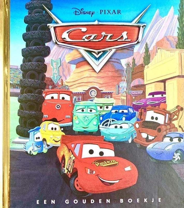 Disney Pixar gouden boekje: Cars, Verzamelen, Disney, Ophalen of Verzenden, Overige figuren, Zo goed als nieuw, Overige typen