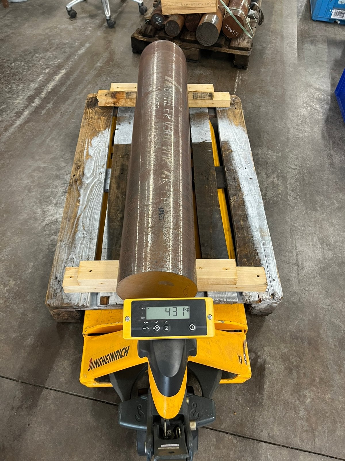 Massieve stalen rondstaf – 431 kg incl. pallet, Ophalen, Zo goed als nieuw