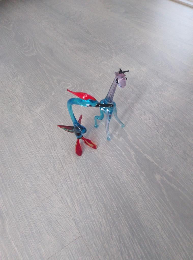 Glazen dieren gekleurd glas, Ophalen of Verzenden, Zo goed als nieuw, Dier