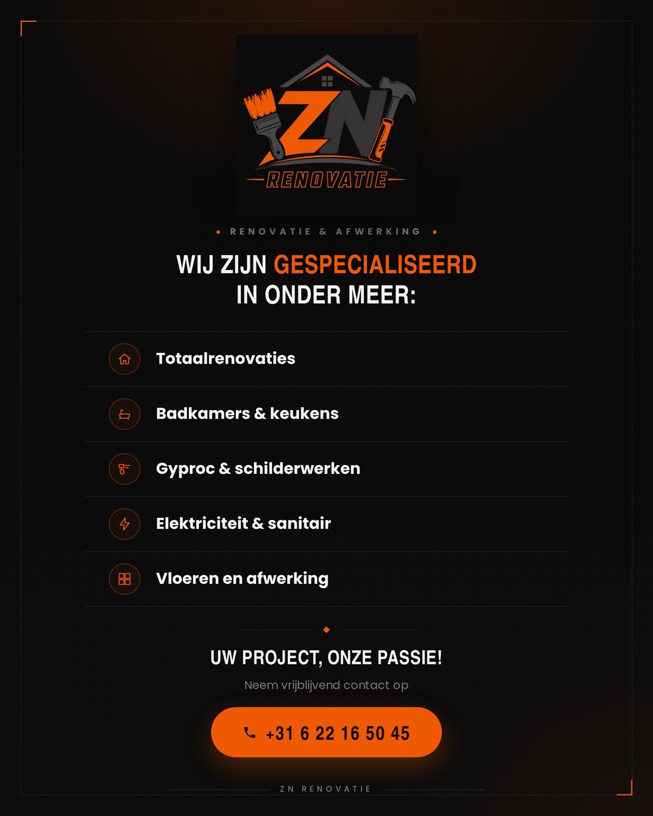 Schilder gezocht? Tijd voor een renovatie? = ZN Renovatie, Ophalen, Nieuw