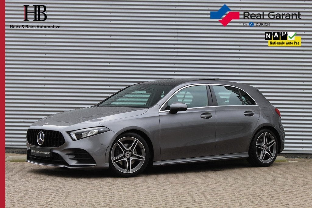 Mercedes A-klasse 200 AMG/Pano/Camera/Stoelverw, Gebruikt, 4 cilinders, 163 pk, Origineel Nederlands