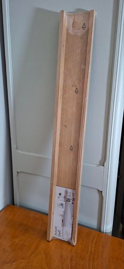 Nieuwe fotoplank / wandplank - houtkleur (77x10x4 cm), Ophalen of Verzenden, Nieuw