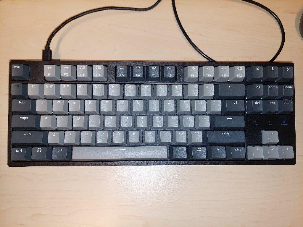Keychron C1 Pro, Mechanisch toetsenbord, brown switches, Computers en Software, Toetsenborden, Zo goed als nieuw, Qwerty, Bedraad