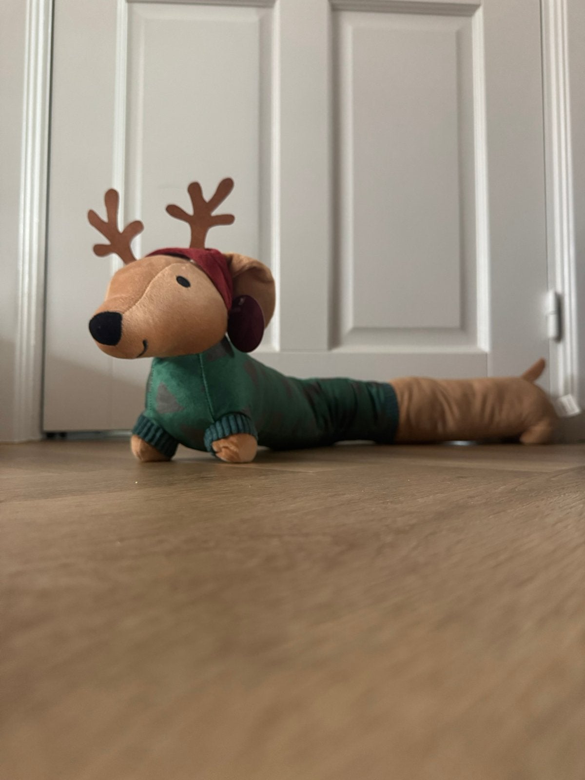 Teckel kerst deurstopper tochtrol, Overige materialen, Binnen, Nieuw, Ophalen of Verzenden