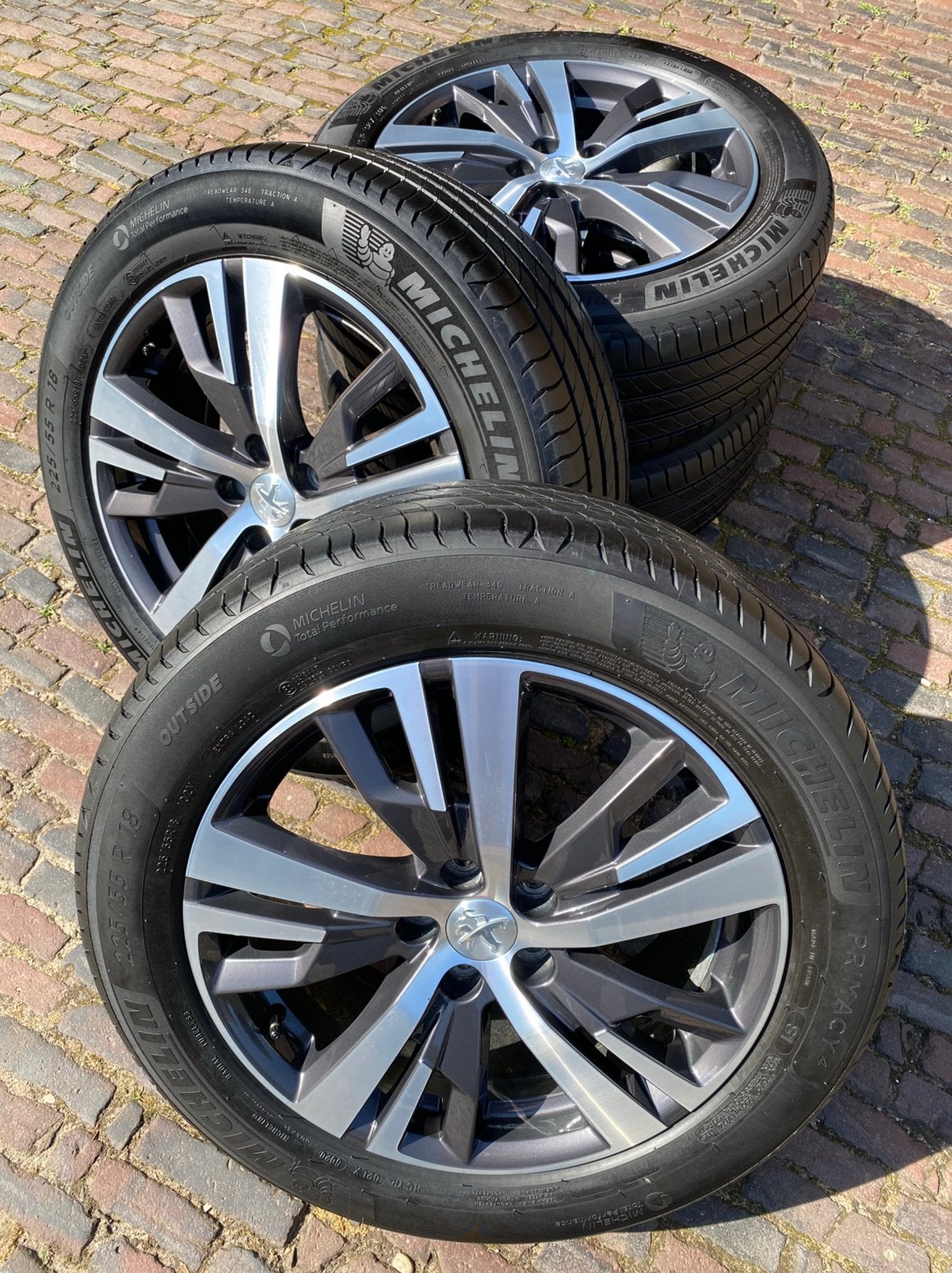 NIEUWE/ demo 18” Peugeot 3008 velgen + 225/55 R18 Michelin, Auto-onderdelen, 18 inch, Banden en Velgen, Nieuw, Ophalen of Verzenden
