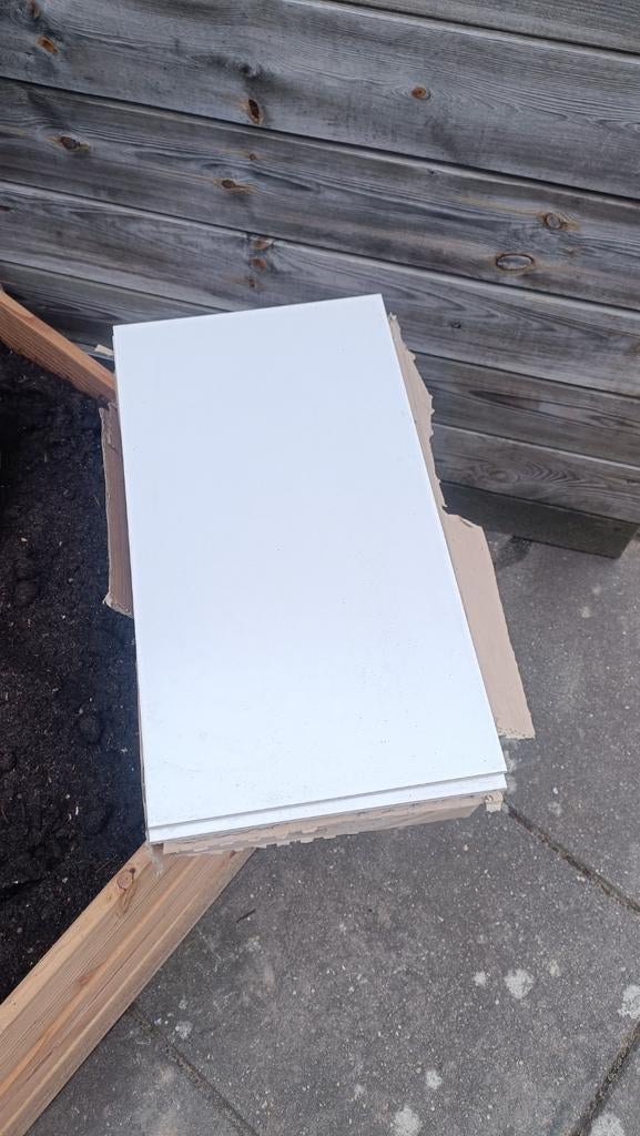 Witte wandtegels 25x40 cm - 17 stuks, Doe-het-zelf en Verbouw, Ophalen, Nieuw, Minder dan 5 m², Wandtegels