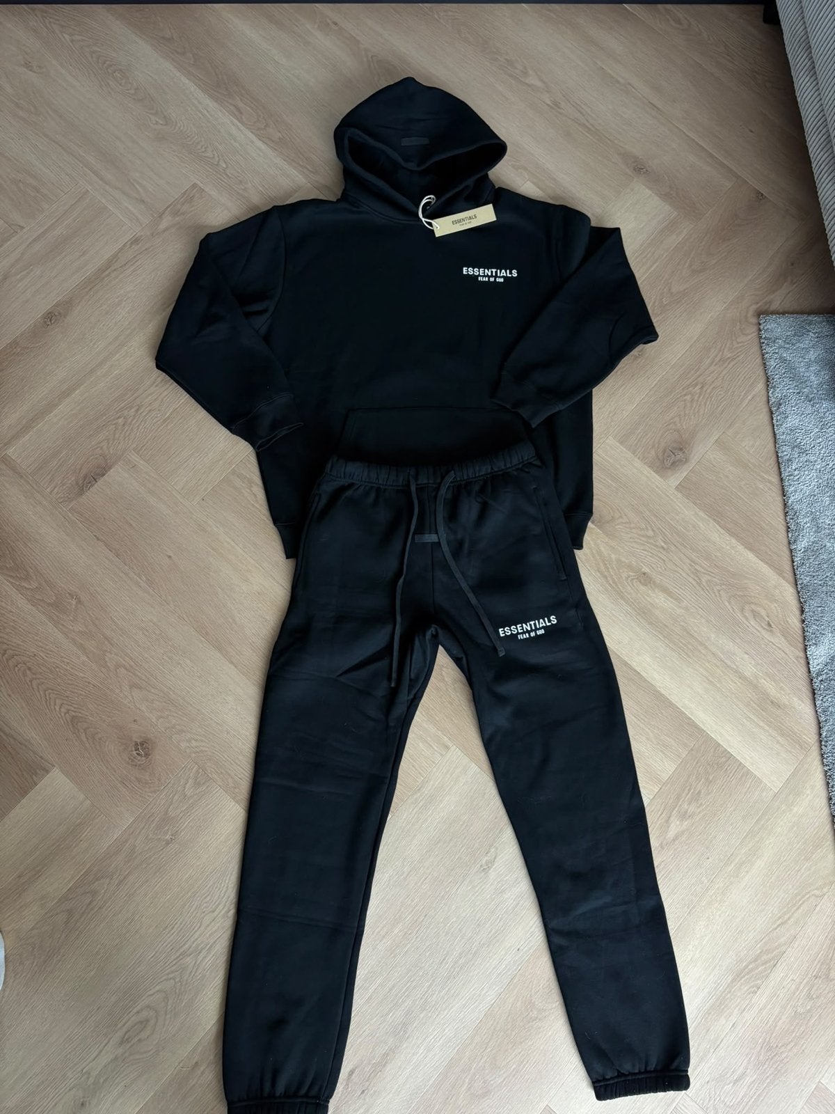 Essentials Fear of God trainingspak - Zwart S tot XXL, Kleding | Heren, Ophalen, Nieuw