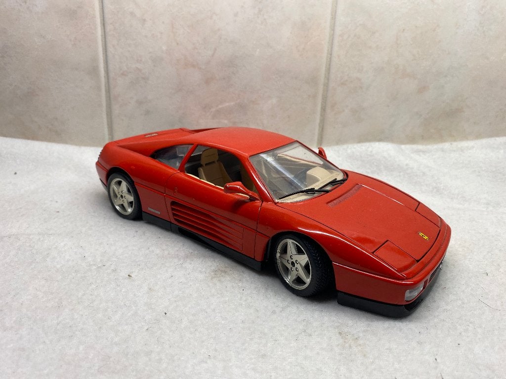 Model Auto Ferrari 348 TB Burago, Ophalen of Verzenden, Zo goed als nieuw, Auto, Bburago