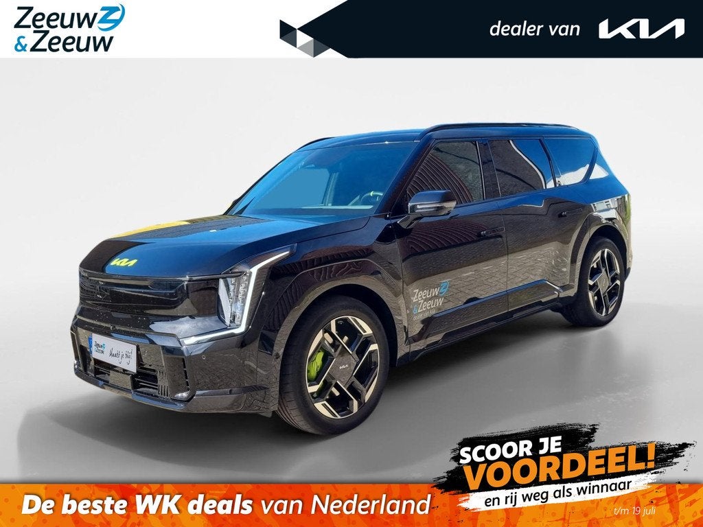 Kia EV9 GT AWD 7p. 99.8 kWh 508pk AWD | 7-zits | 21" GT-velg, Auto's, Kia, Bedrijf, Te koop, EV9, 360° camera, 4x4, ABS, Achteruitrijcamera