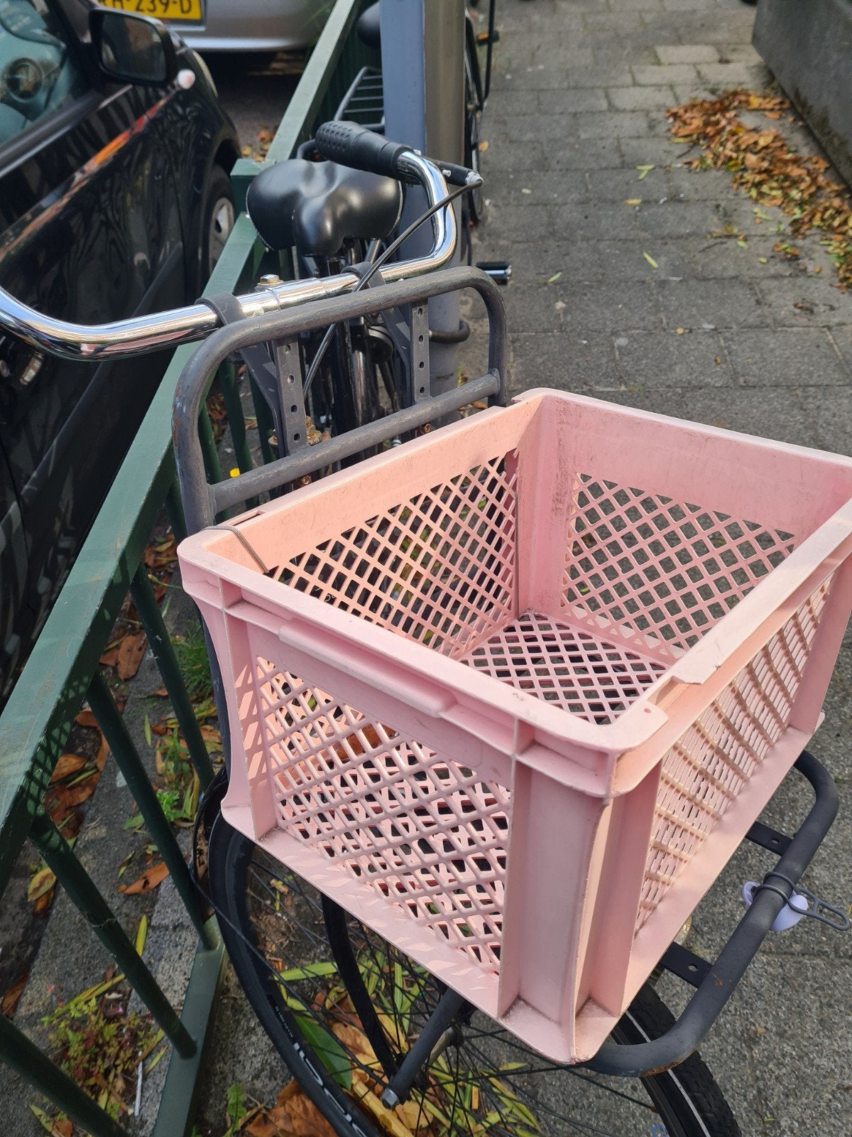 Oma Fietsen Zwart, Fietsen en Brommers, Fietsaccessoires | Fietsmanden, Ophalen, Gebruikt, Overige typen, Germaan