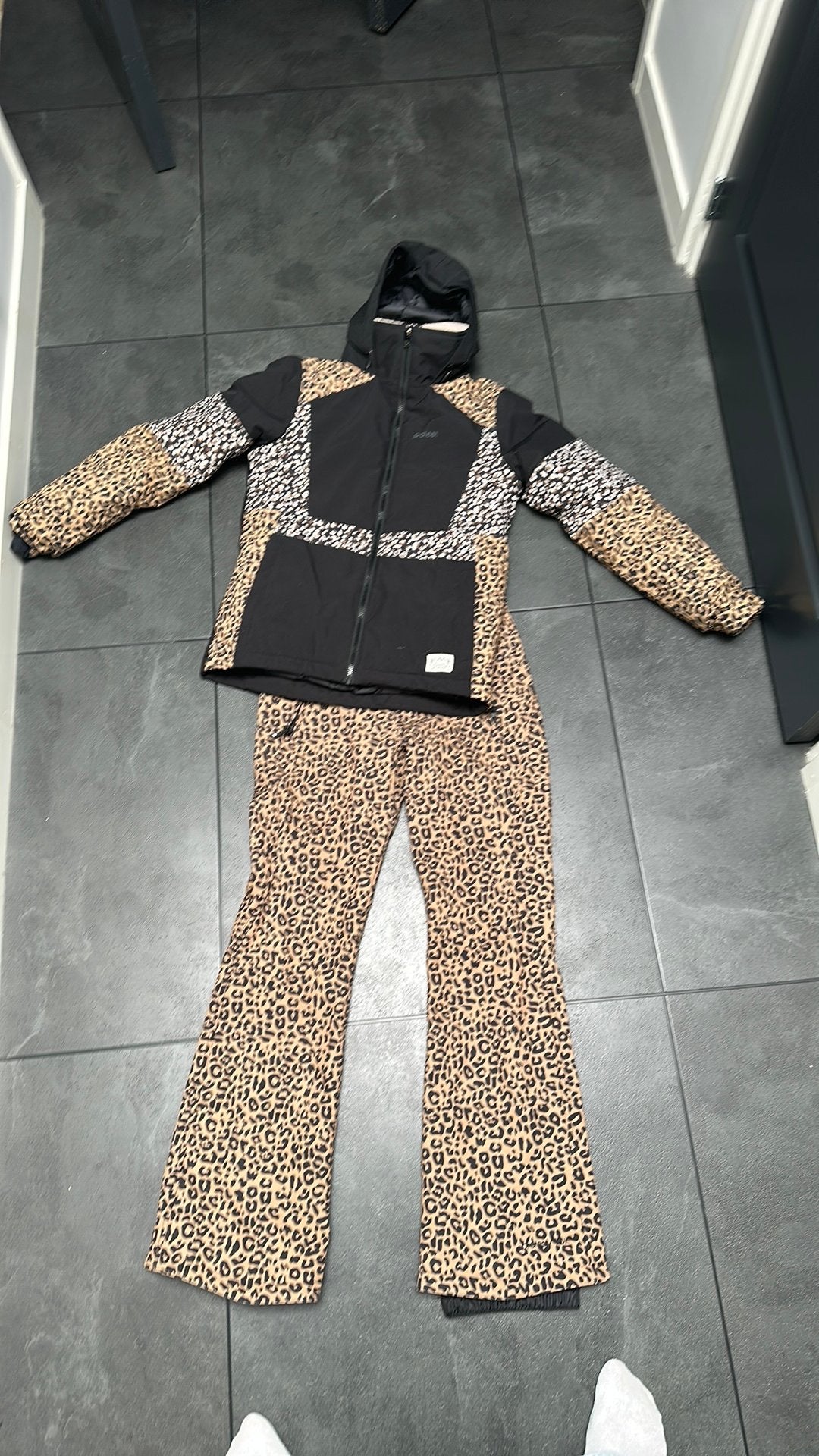 Panter ski pak, Ophalen of Verzenden, Zo goed als nieuw, Maat 164