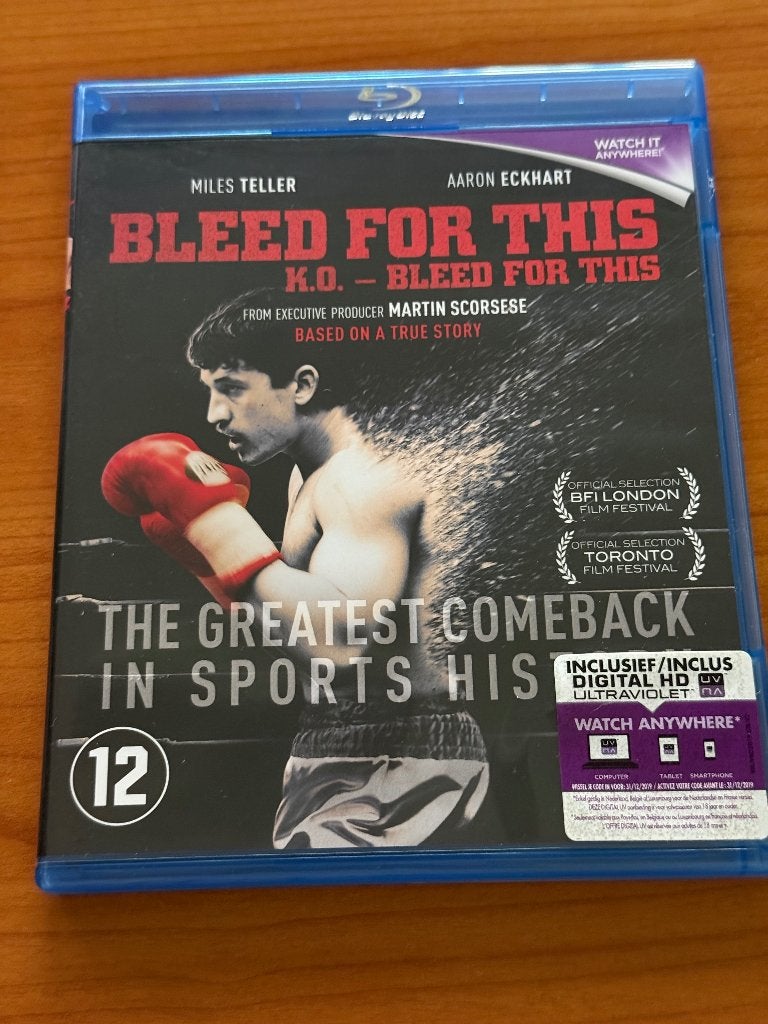 bluray Bleed for this, Ophalen of Verzenden, Zo goed als nieuw