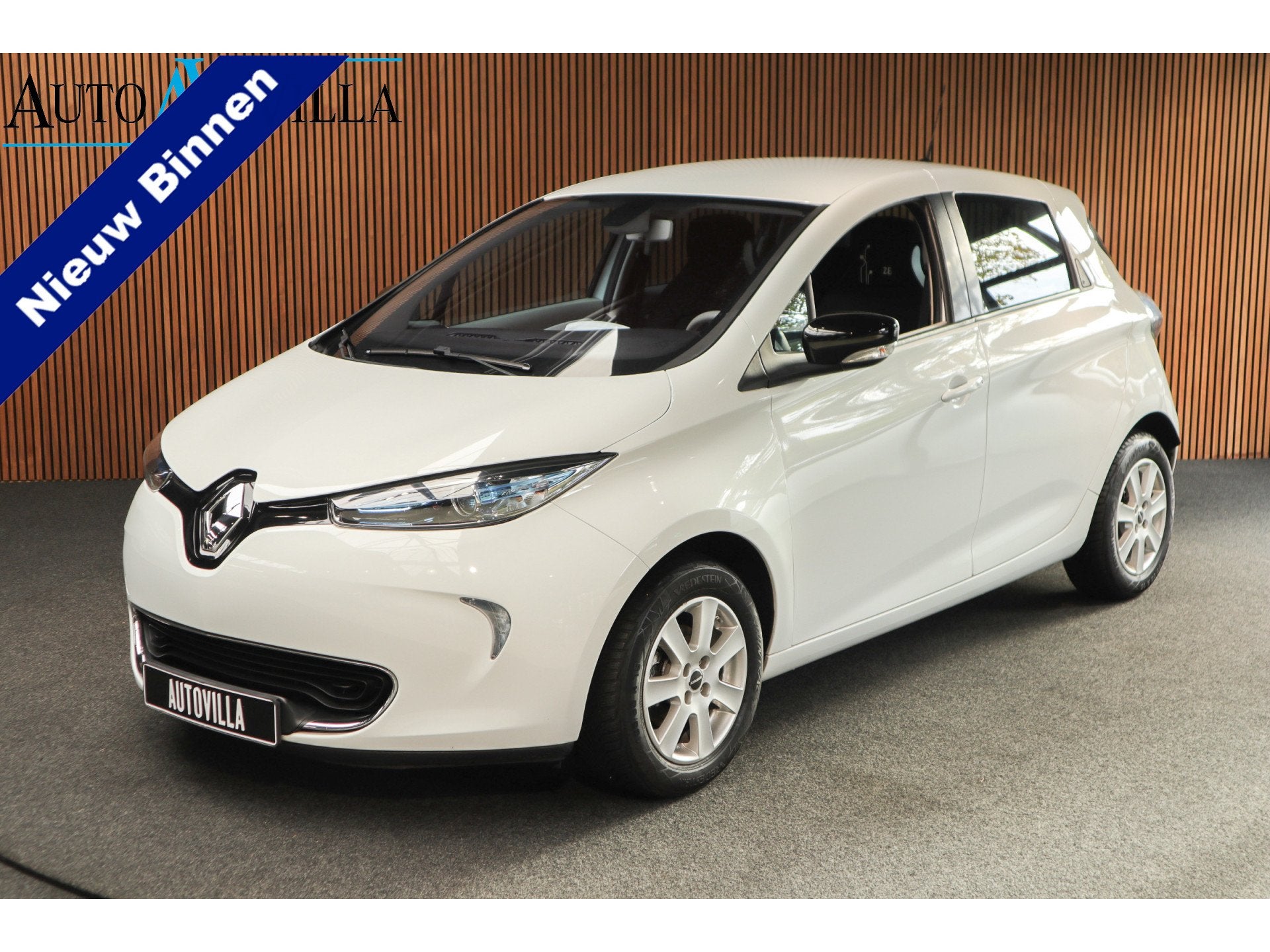 Renault ZOE Q210 Life 22 Quickcharge Navi LM velgen Climate, Auto's, Stof, Gebruikt, Zwart, Wit