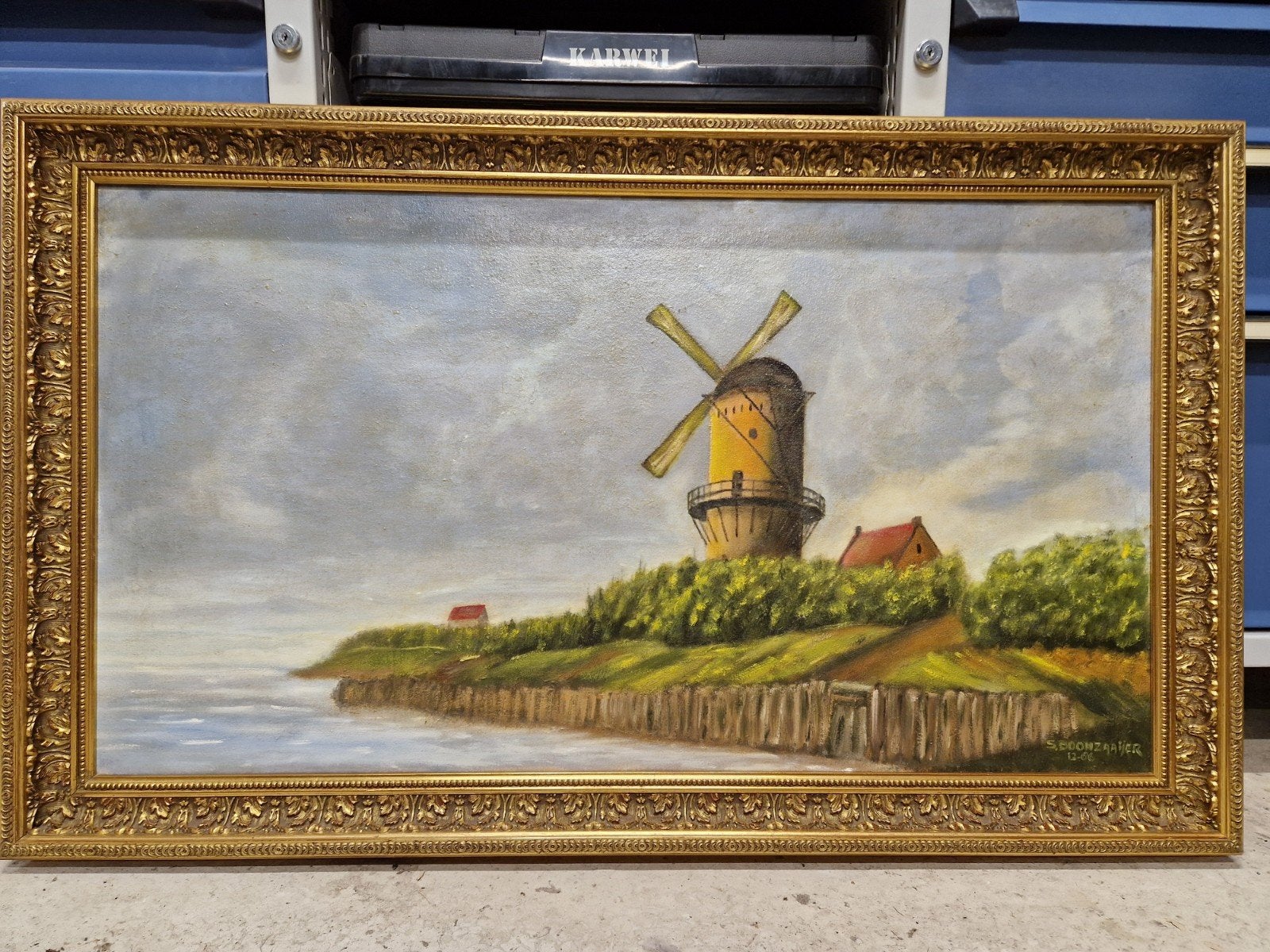 Schilderij "molen bij Wijk van Duurstede", Ophalen, Doek, Oud hollands, Landschap