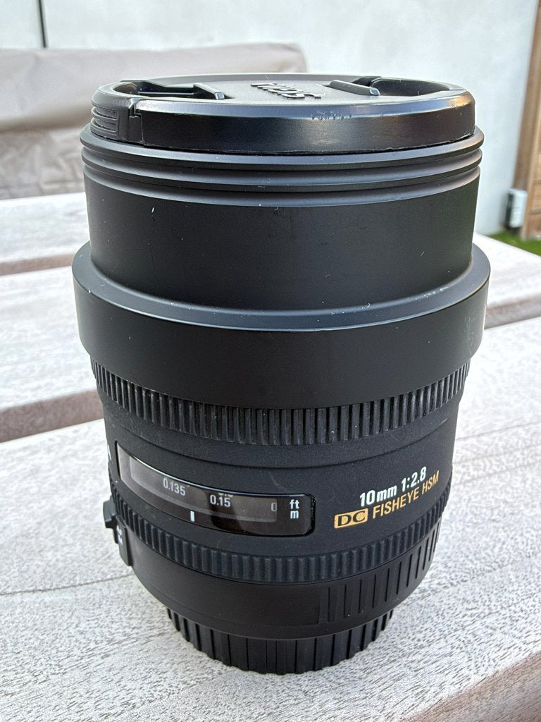 Sigma 10mm f/2.8 EX DC HSM Fisheye Canon, Gebruikt, Canon, Fisheye-lens, Ophalen of Verzenden