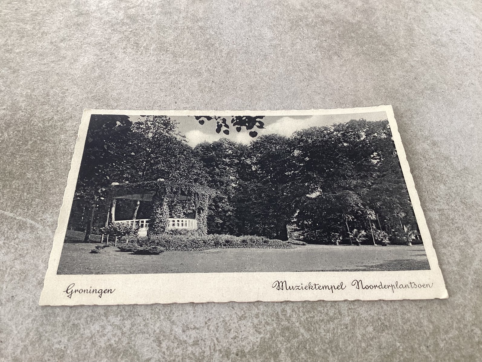 Groningen.      Muziektempel Noorderplantsoen. 1939, Ophalen of Verzenden, 1920 tot 1940, Groningen