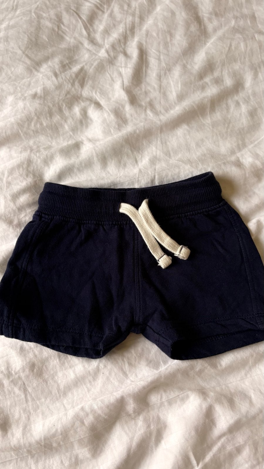 Donkerblauwe baby shorts met trekkoord, Ophalen of Verzenden, Gebruikt, Jongetje of Meisje
