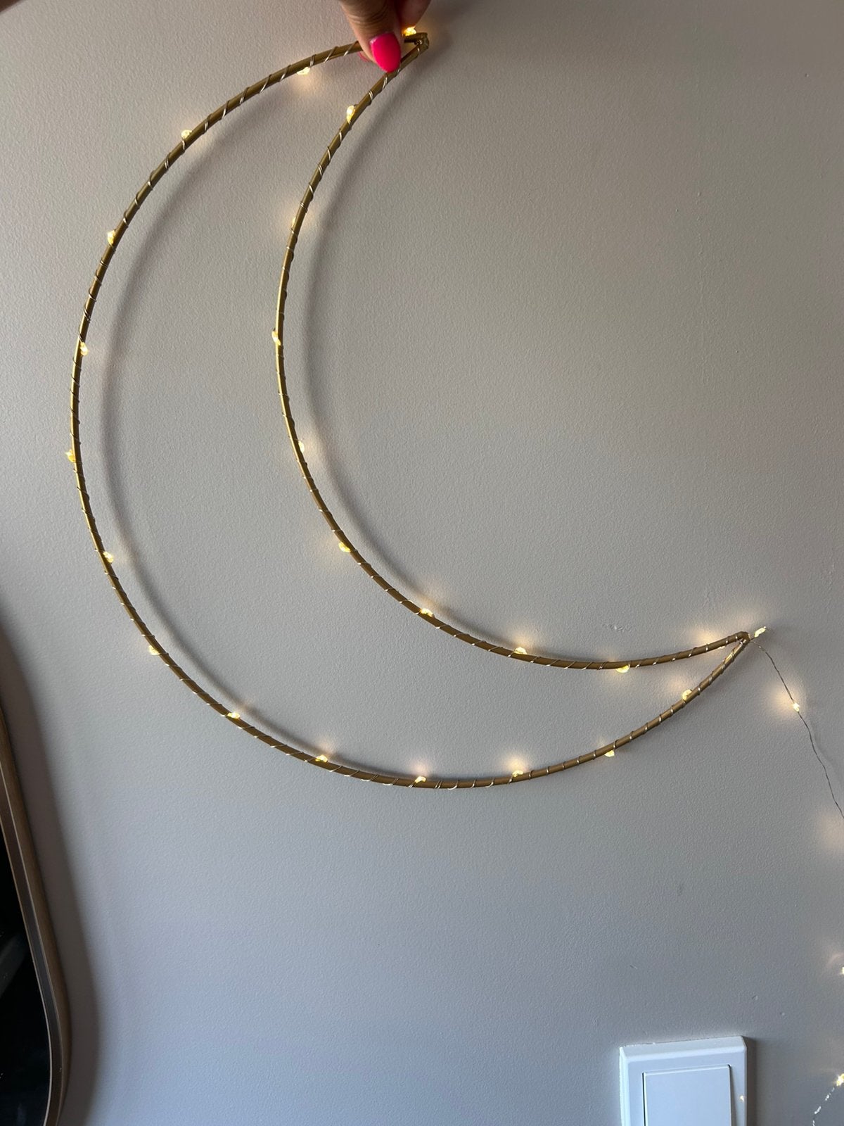 Maanlamp, Huis en Inrichting, Goud, Ophalen of Verzenden, Zo goed als nieuw, Metaal