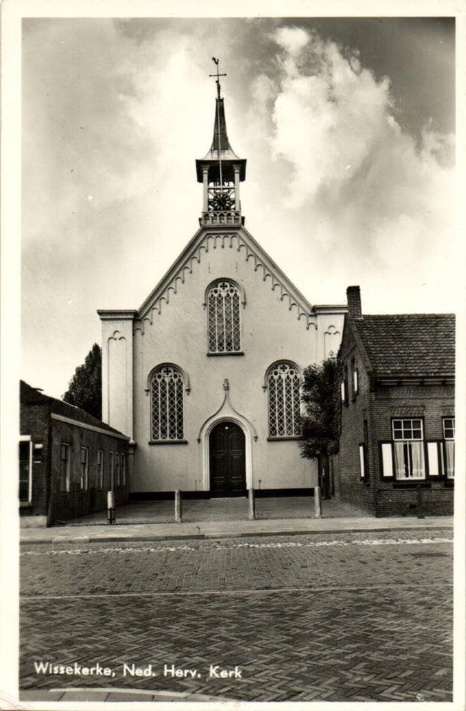 Wissekerke, Ned. Herv. Kerk - 19?8 gelopen, Ophalen of Verzenden, 1940 tot 1960, Gelopen, Zeeland