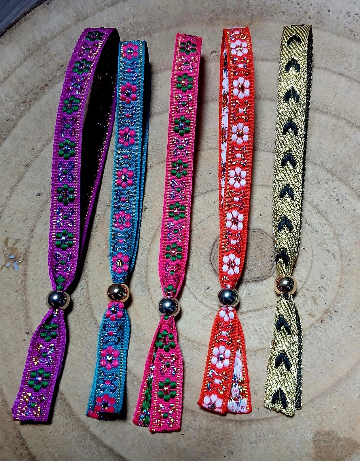 Festival armbandjes van lint, Ophalen of Verzenden, Nieuw, Overige kleuren, Overige materialen