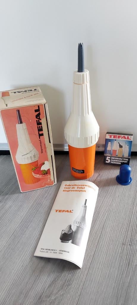 Vintage tefal slagroomspuit, Minder dan 1 liter, Ophalen of Verzenden, 3 snelheden of meer