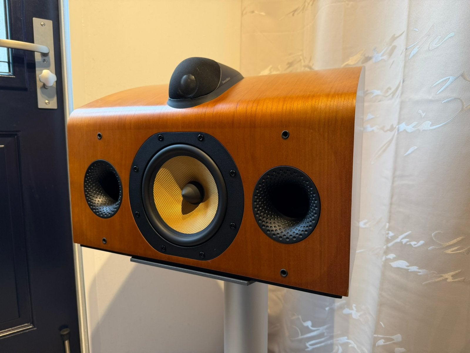 Mooie B&W HTM7 Cherrywood Centerspeaker, Audio, Tv en Foto, Luidsprekers, 120 tot 150 watt, Ophalen of Verzenden, Bowers & Wilkins (B&W)