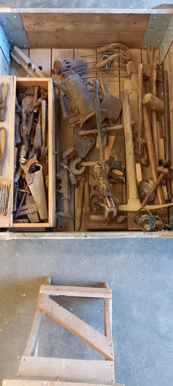Grote partij oud gereedschap, Antiek en Kunst, Ophalen