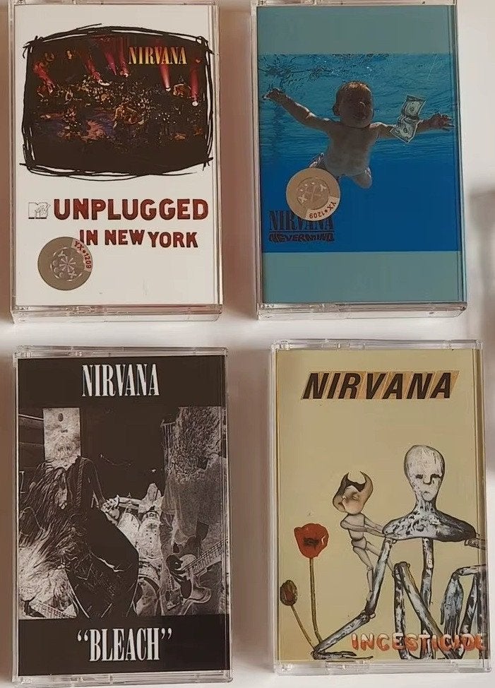 4 ongeopende cassettebandjes van Nirvana., Ophalen of Verzenden, Gebruikt, Pop, 1 bandje