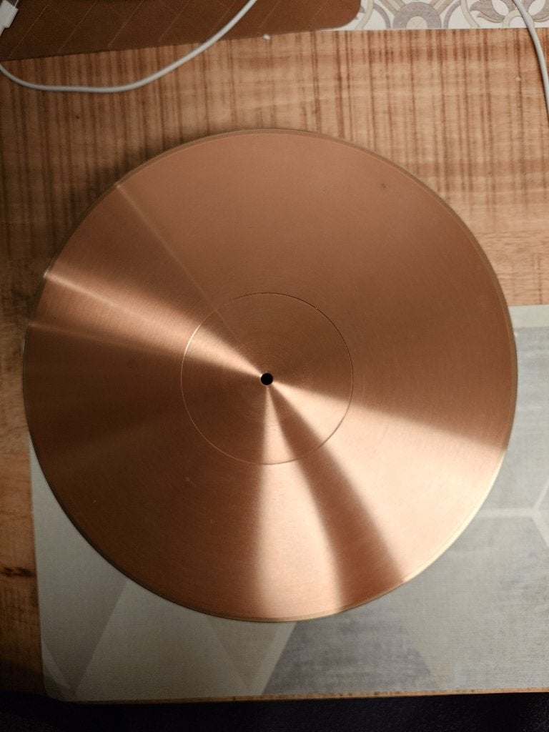 Micro Seiki CU-180 koper mat, Ophalen of Verzenden, Gebruikt, Platenspeler-onderdeel, Overige merken