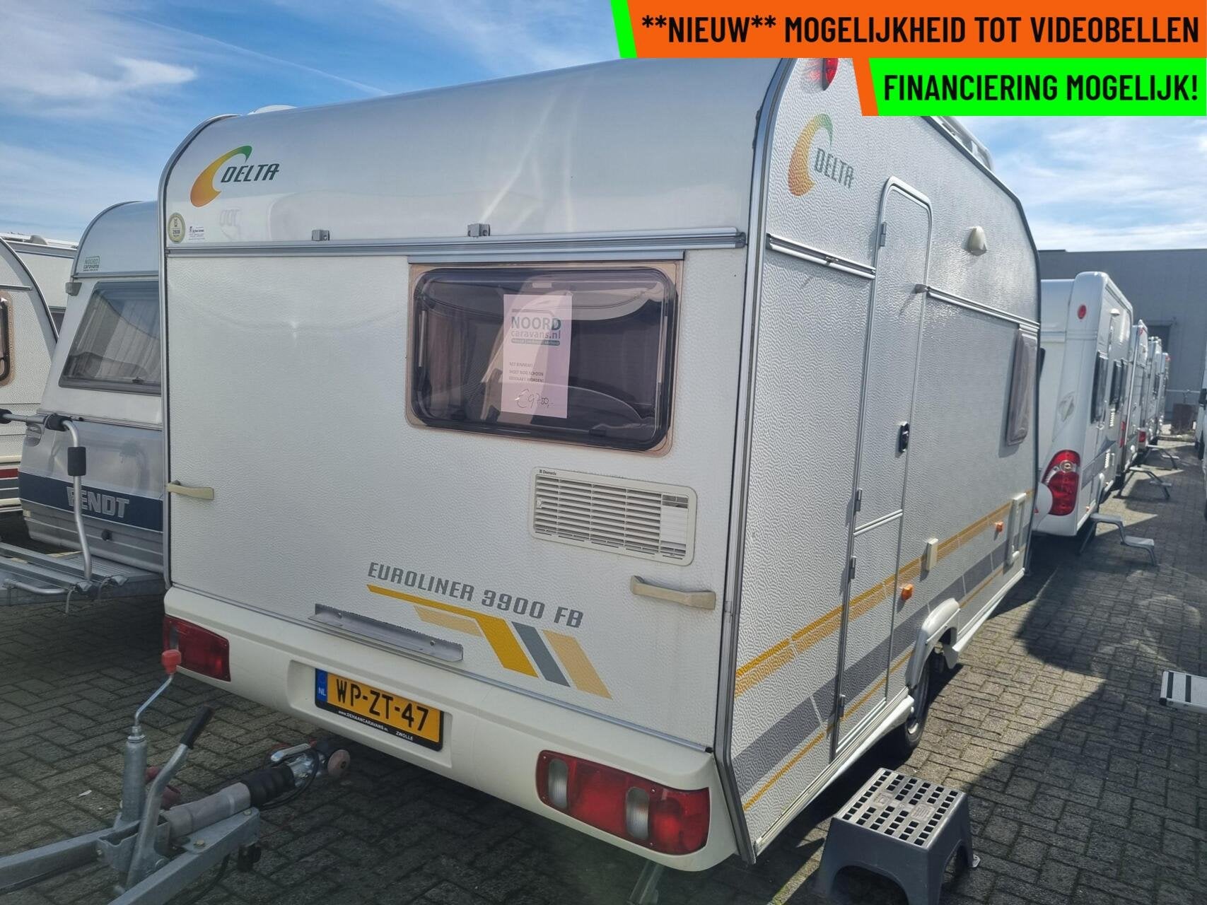 Beyerland euroliner 3900 fb MOVER + AIRCO + VOORTENT, Bedrijf, 750 - 1000 kg, Hordeur, 6 tot 7 meter