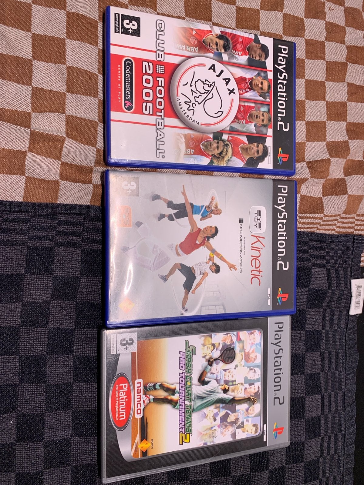 PS2 Games: Club Football 2005, Kinetic, Smash Court Tennis 2, Gebruikt, 2 spelers, Eén computer, Ophalen of Verzenden