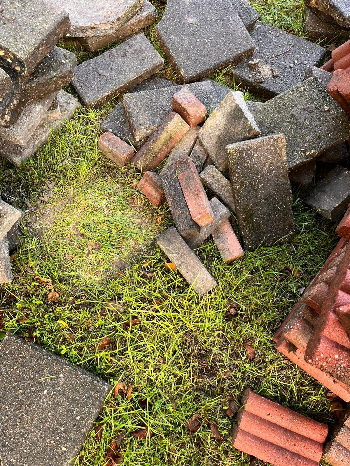 Tuintegels en stenen, Tuin en Terras, Ophalen, Gebruikt, Beton, Terrastegels