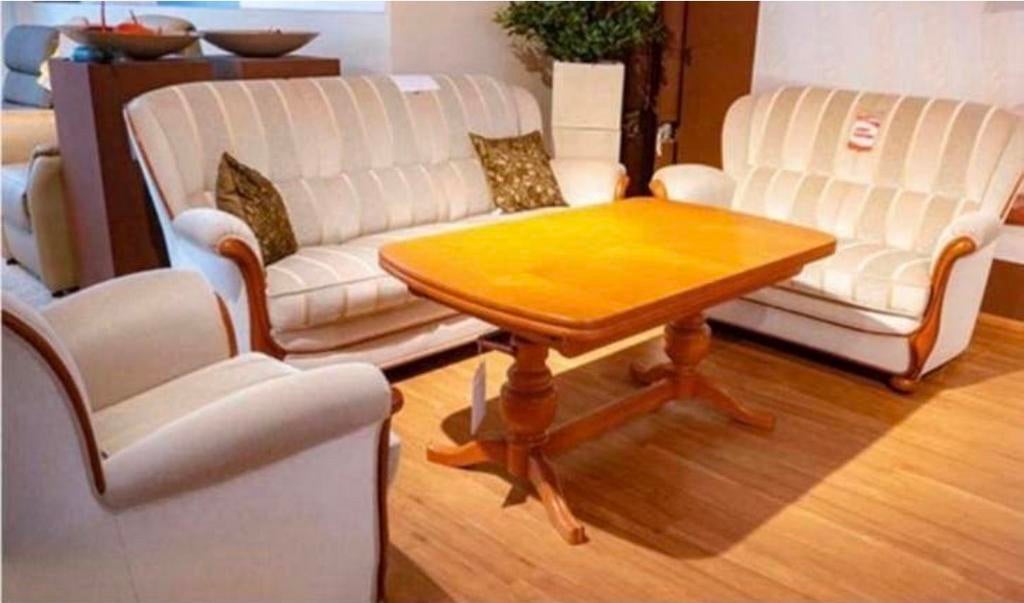 Senioren bankstel bank fauteuils mohair velours grijs top!, Ophalen, Zo goed als nieuw, 75 tot 100 cm